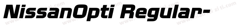 NissanOpti Regular字体转换